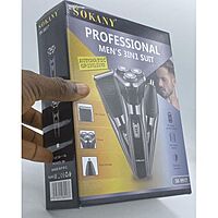 SOKANY PROFESIONAL 3IN1 COMPLETE MEN KIT. CLIPPER,SHAVER & TRIMMER SOKANY PROFESIONAL 3IN1 COMPLETE MEN KIT. CLIPPER,SHAVER & TRIMMER