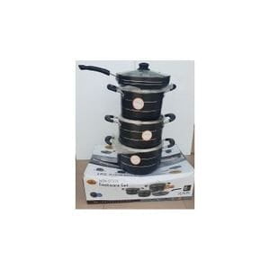 HOFFNER NON STICK COOKWARE SET OF 3 POTS + 1 FRY PAN - 26/28/30CM + 24CM HOFFNER NON STICK COOKWARE SET OF 3 POTS + 1 FRY PAN - 26/28/30CM + 24CM