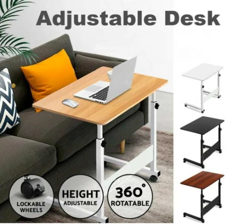 BEDSIDE TABLE LAPTOP TABLE ADJUSTABLE DESK WITH WHEELS BEDSIDE TABLE LAPTOP TABLE ADJUSTABLE DESK WITH WHEELS