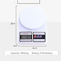 ELCTRONIC KITCHEN SCALE WITH 10KG LOAD BEARING CAPACITY ELCTRONIC KITCHEN SCALE WITH 10KG LOAD BEARING CAPACITY