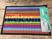 COLOURFUL FOOT MAT 40CM BY 60CM COLOURFUL FOOT MAT 40CM BY 60CM