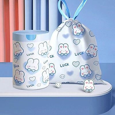Cartoon drawstring kitchen garbage bag  by 70 pieces l