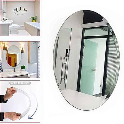 OVAL SHAPE ACRYLIC MIRROR  - AVAILABLE IN MEDIUM & BIG SIZES
