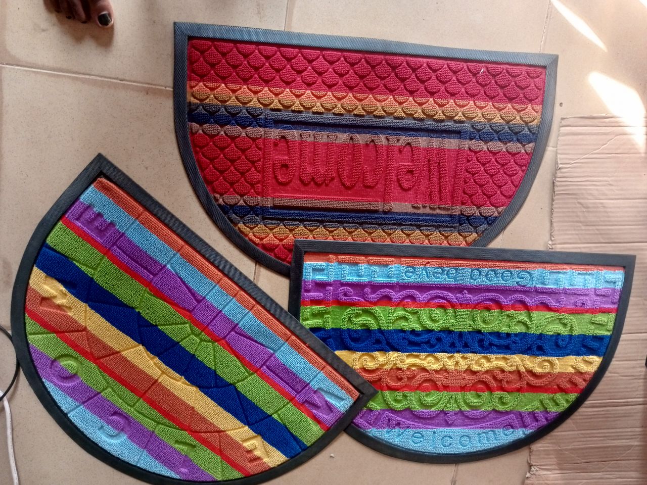Arc colourful Foot Mat