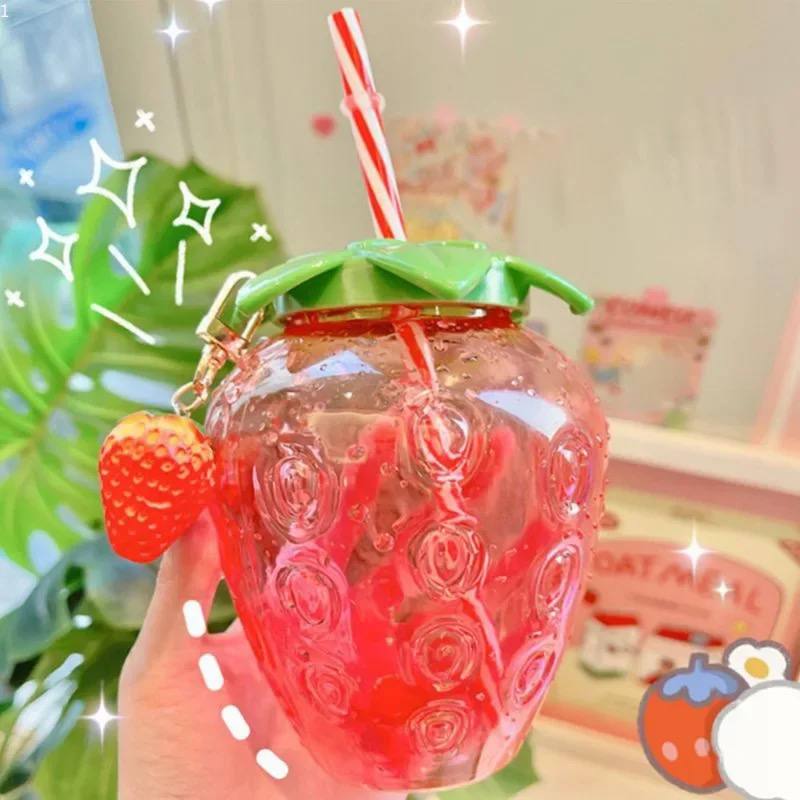 STRAWBERRY CUP WITH STRAW STRAWBERRY CUP WITH STRAW