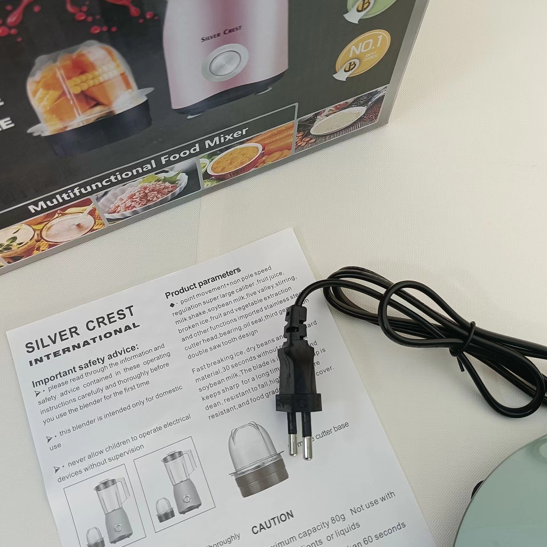 SILVER CREST 1500W BLENDER - 2IN1 SILVER CREST 1500W BLENDER - 2IN1