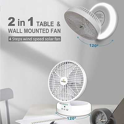 2IN1  8INCHES TABLE AND WALL ROTATING FALL