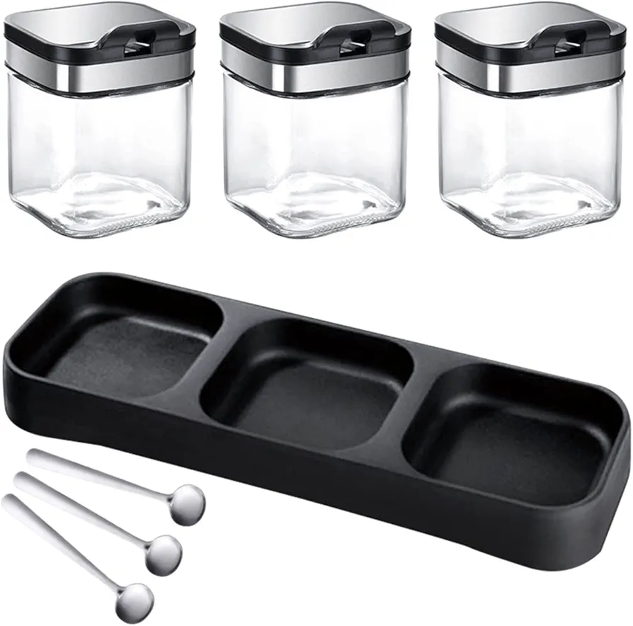 7 PIECES SET OF SPICE CONTAINERS SPICE RACK 7 PIECES SET OF SPICE CONTAINERS SPICE RACK